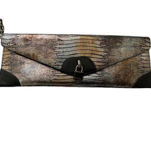 Due Fratelli Genuine Snakeskin Clutch MADE IN CANADA